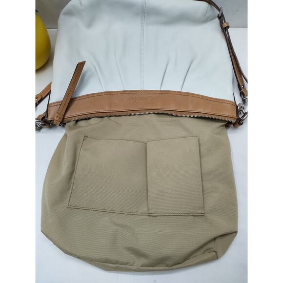 Coach Ashley White Leather Zipper Closure Hobo Crossbody Bag - Picture 10 of 14